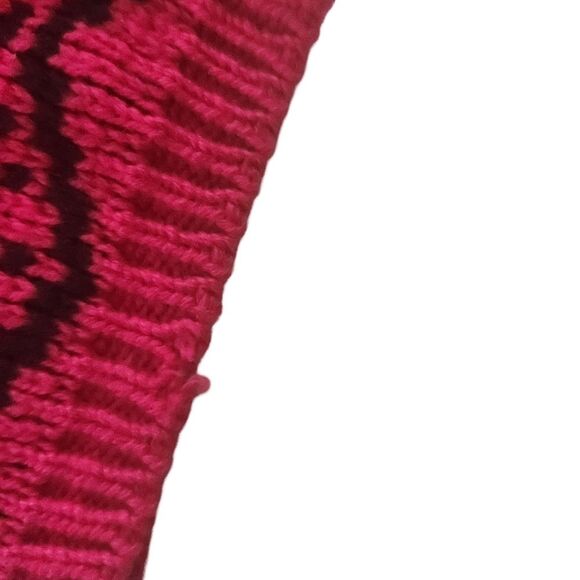 Sam & Max Vintage 90s Sweater Pink Snowflake Turtleneck Women's Size Medium - Picture 8 of 10